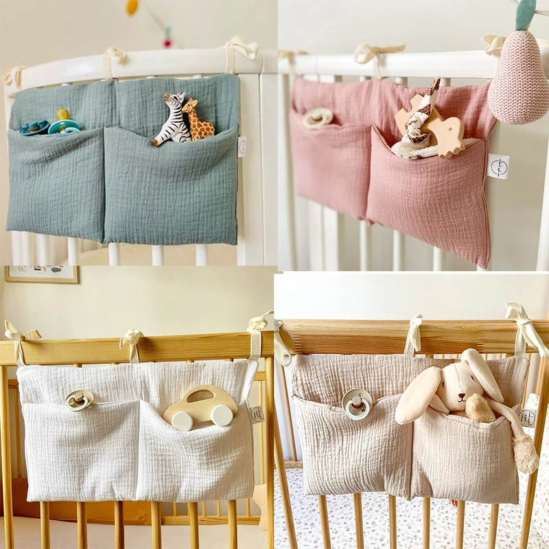 Baby Nursery Organiser - Baby Crib Organizer Cot Caddy Bed