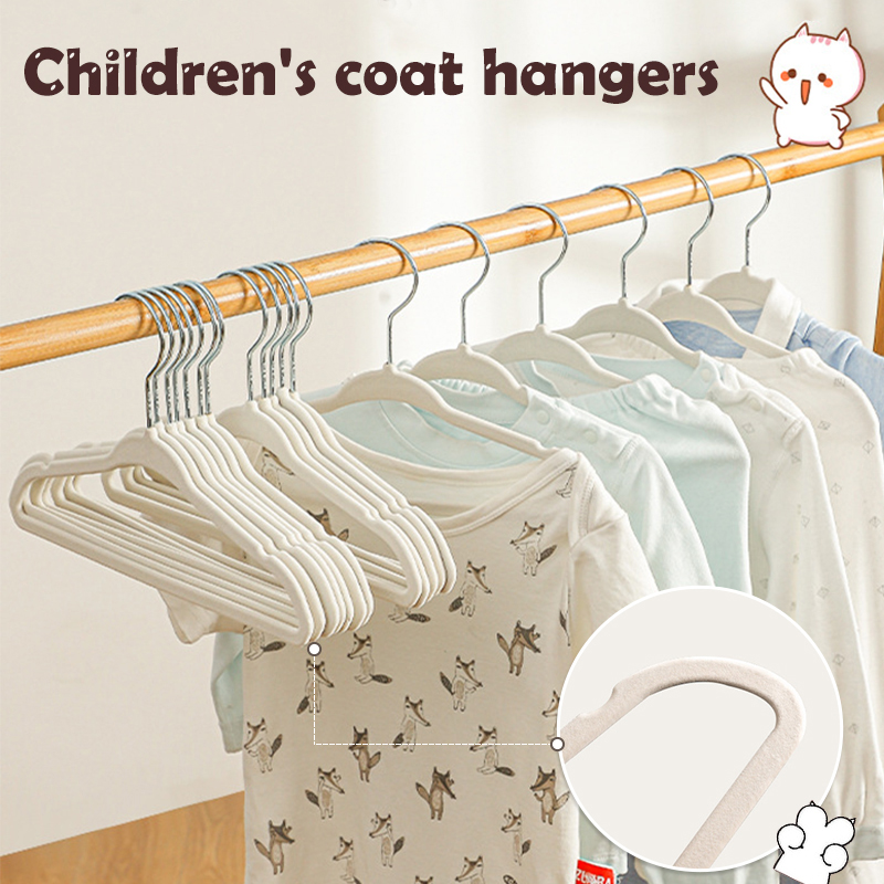 Baby Nursery Wardrobe - 10/20pcs Velvet Hangers Non-Slip Rotin Baby