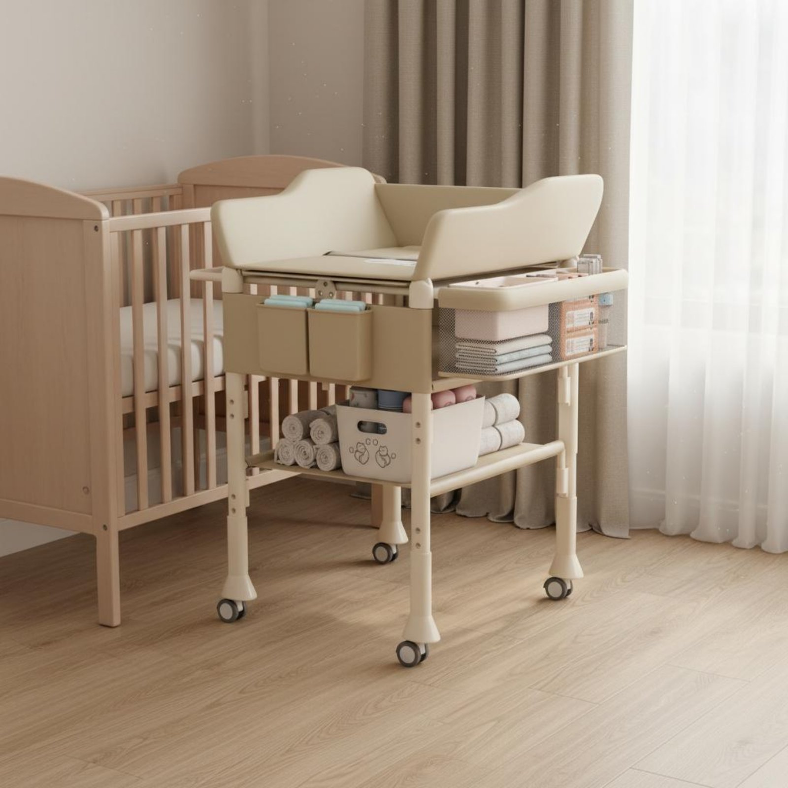 Baby Nursery Furniture - Baby Bath Changing Table Combo 2