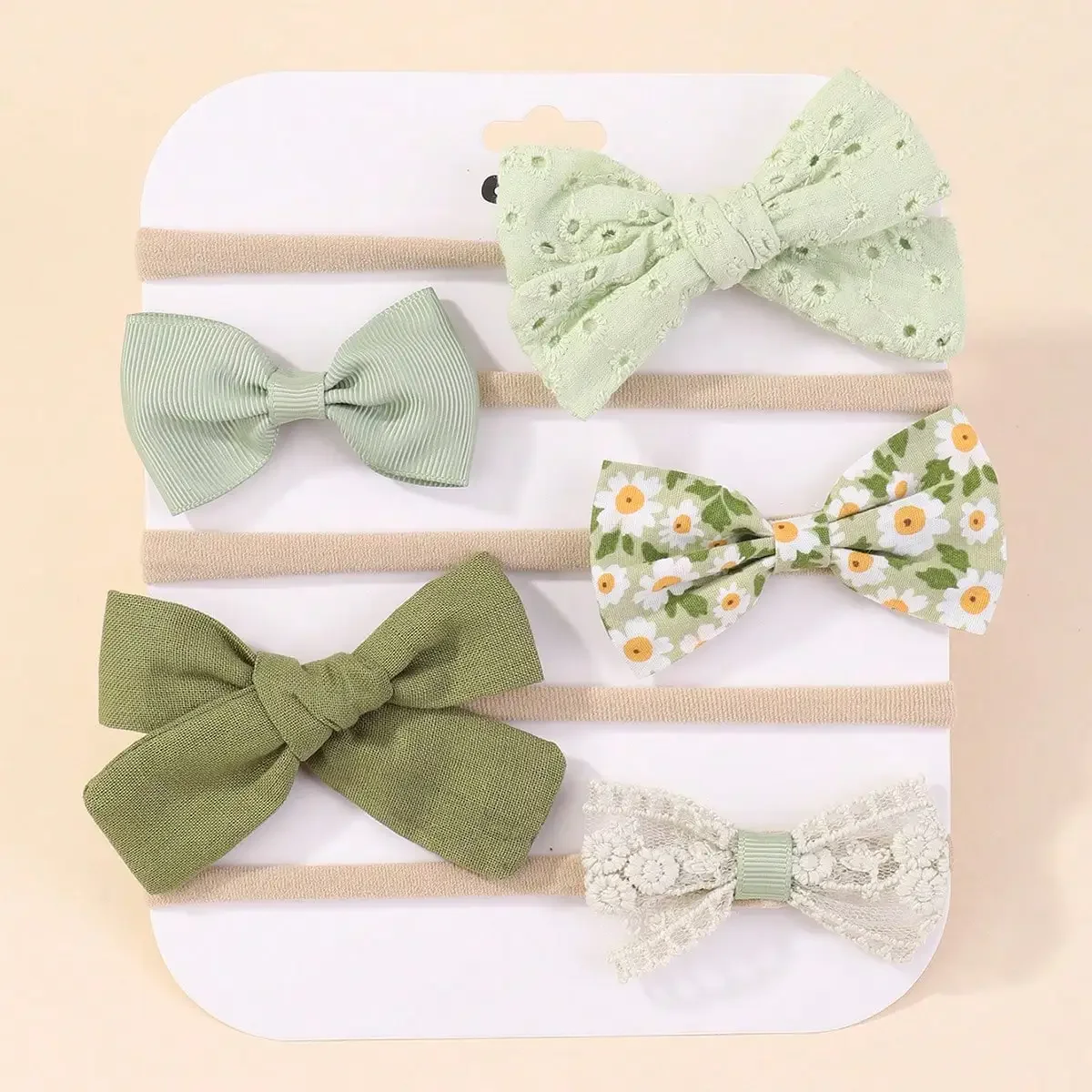 Baby Nursery Set - 5Pcs/Set Baby Elastic Headband Newborn Flower