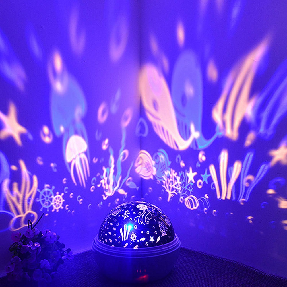 Baby Nursery Colors - 8 Colors Rotating Star Projector Night