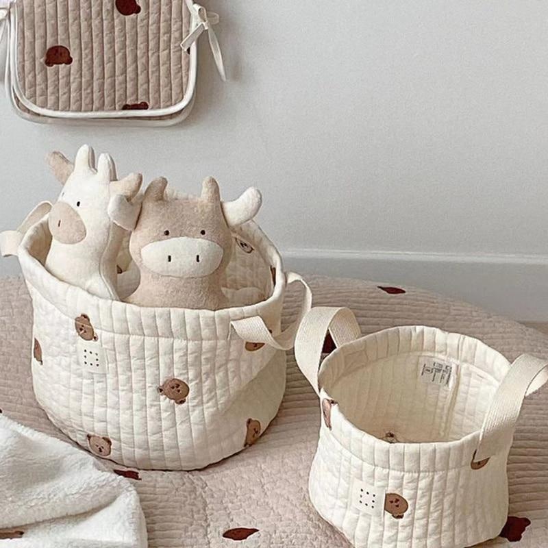 Baby Nursery Wardrobe - Cute Bear Embroidery Diaper Bag Nappy