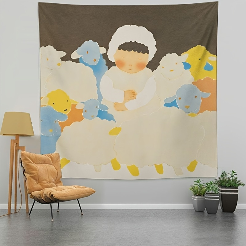 Baby Nursery Colors - Charming Nursery Scene Tapestry - Soft
