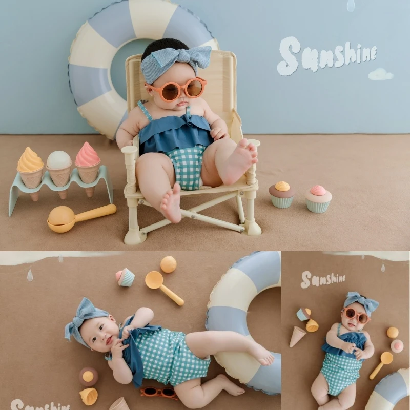 Baby Nursery Set - Newborn Baby Photography Props Summer Swimsuit