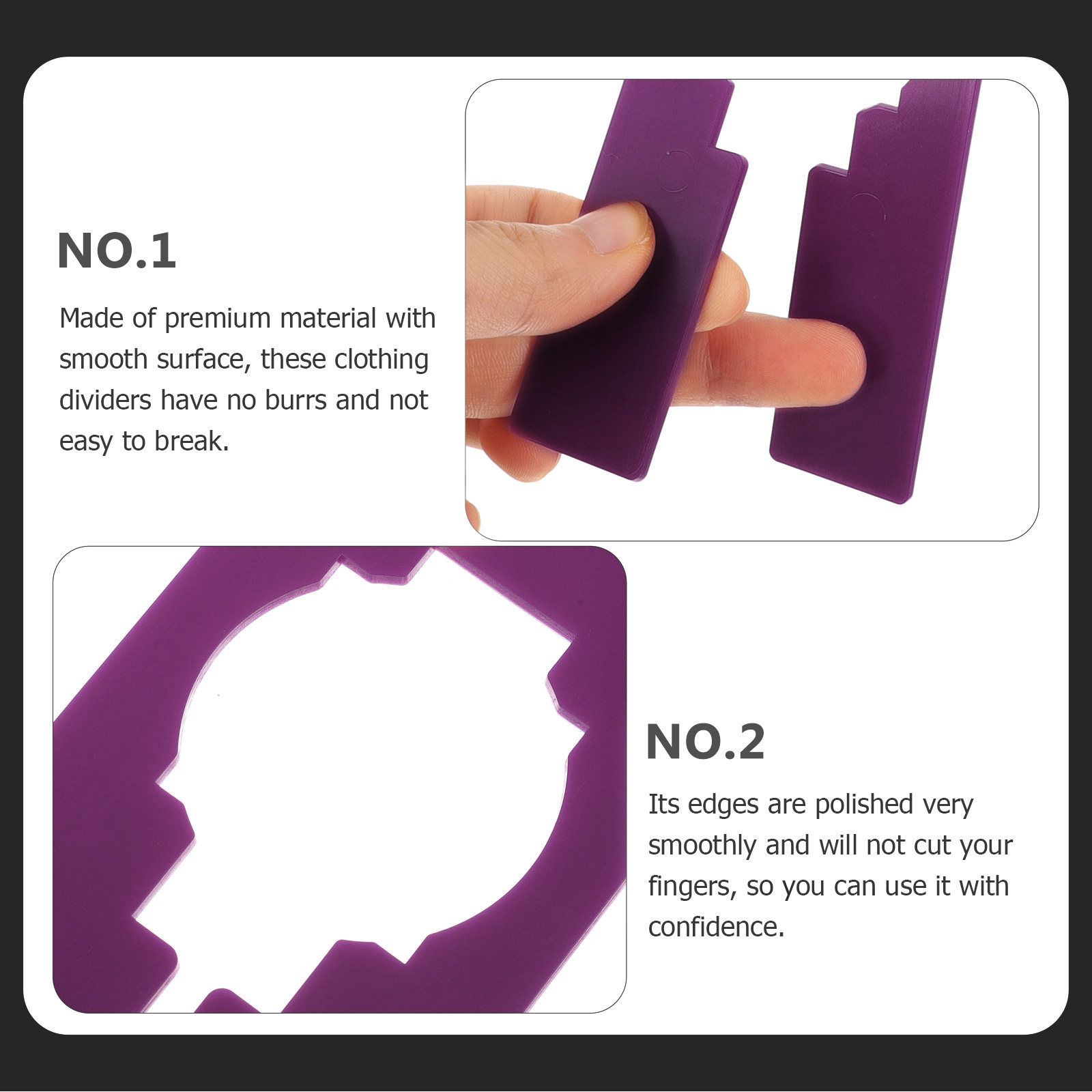 Baby Nursery Wardrobe - 10Pcs Closet Dividers Clothes Size Sorting