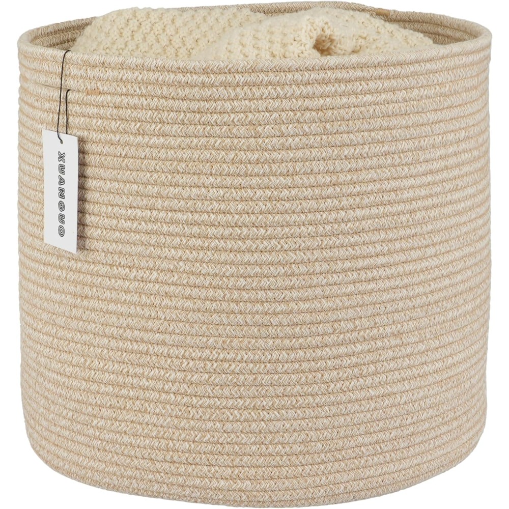 Baby Nursery Organiser - Cotton Rope Basket For Girls Boys