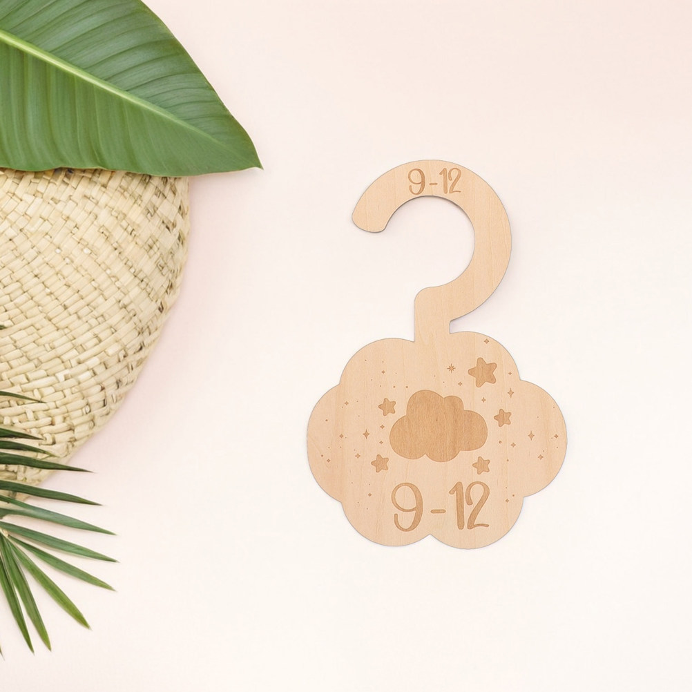14Pcs Wooden Nursery Clothes D - огляд і ціна Baby Nursery Wardrobe