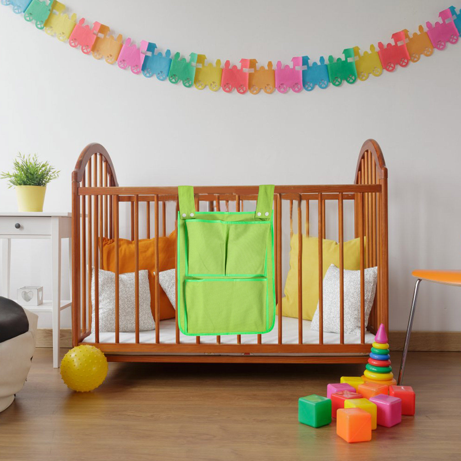 Small Canvas Crib Hanging Stor - огляд і ціна Baby Nursery Green