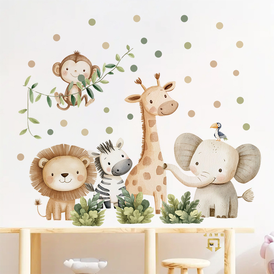 Boho Forest Animals Wall Stick - огляд і ціна Baby Nursery Set Furniture