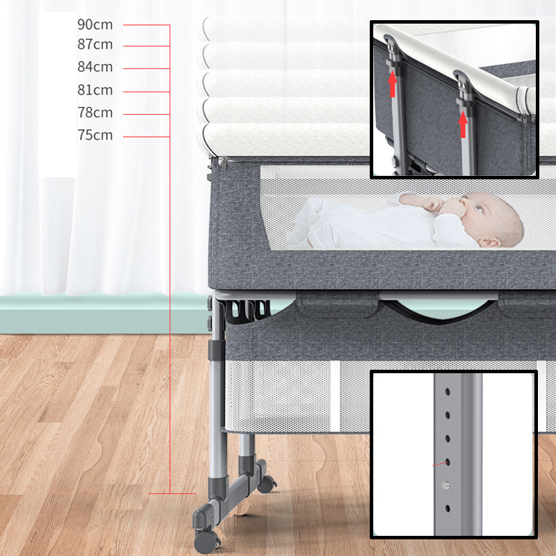 Twin Crib Baby Cot with Remova - огляд і ціна Baby Nursery Furniture