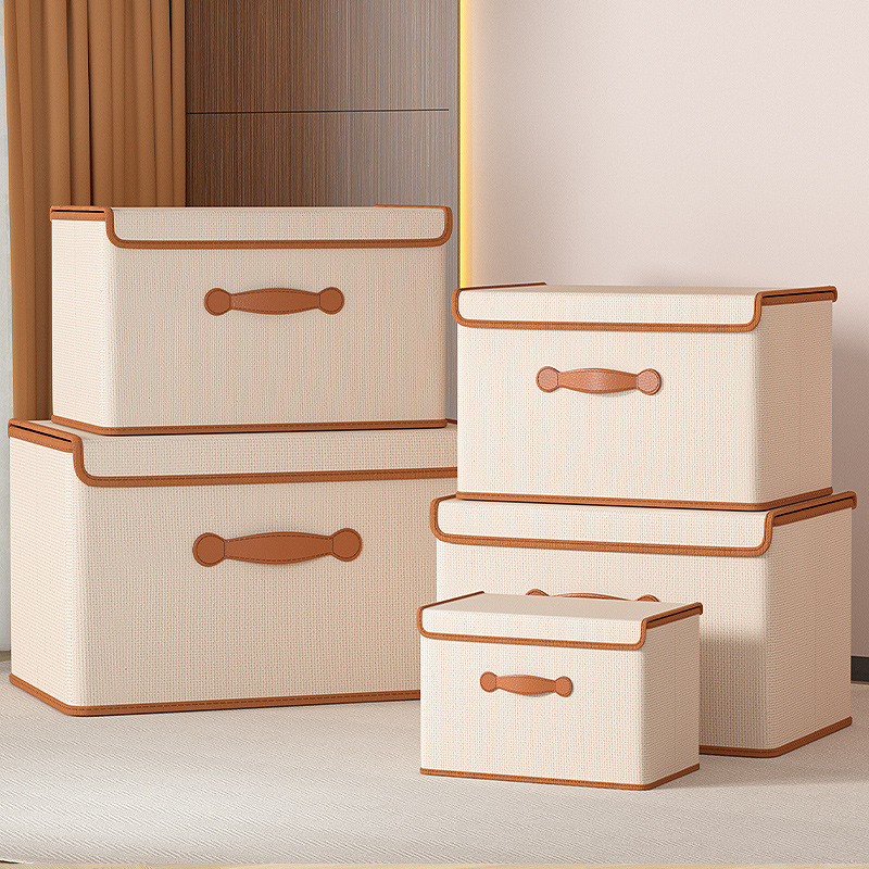 Clothes Storage Box With Lid F - огляд і ціна Storage Basket Fabric