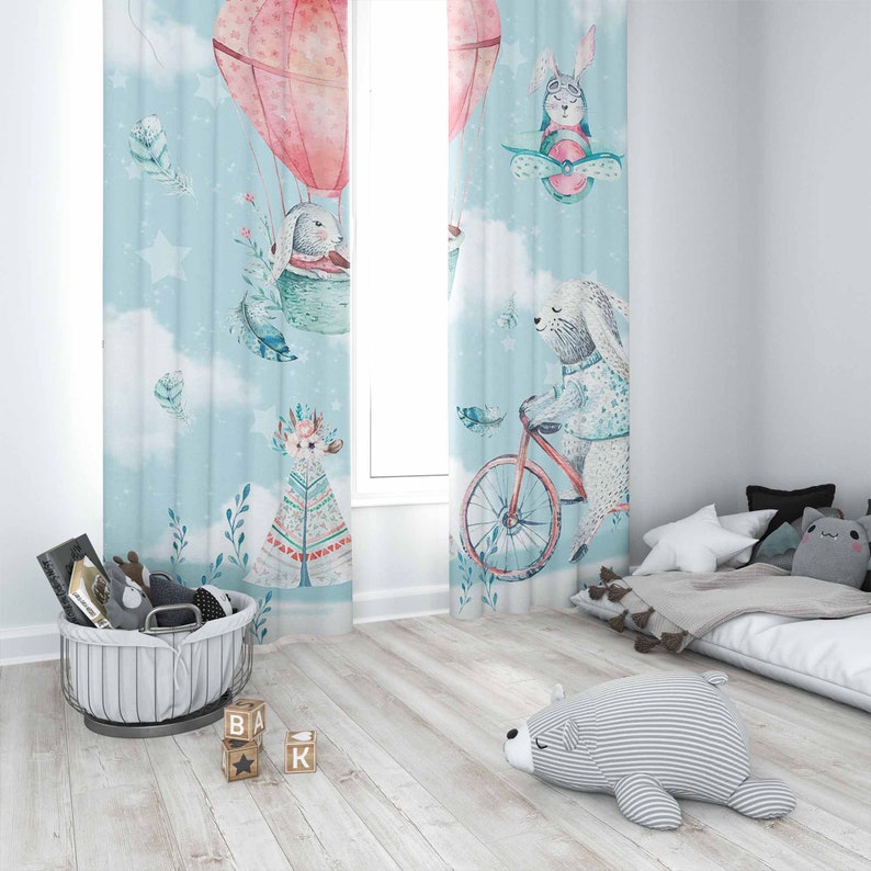 Little Bunny Nursery Curtain K - огляд і ціна Baby Nursery Blackout Curtains