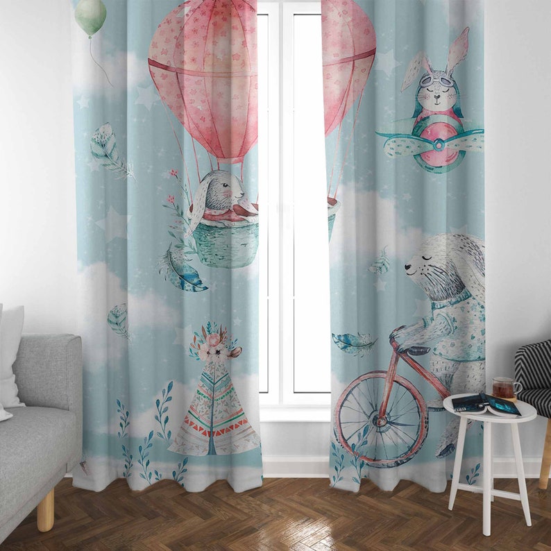Little Bunny Nursery Curtain K - огляд і ціна Baby Nursery Blackout Curtains