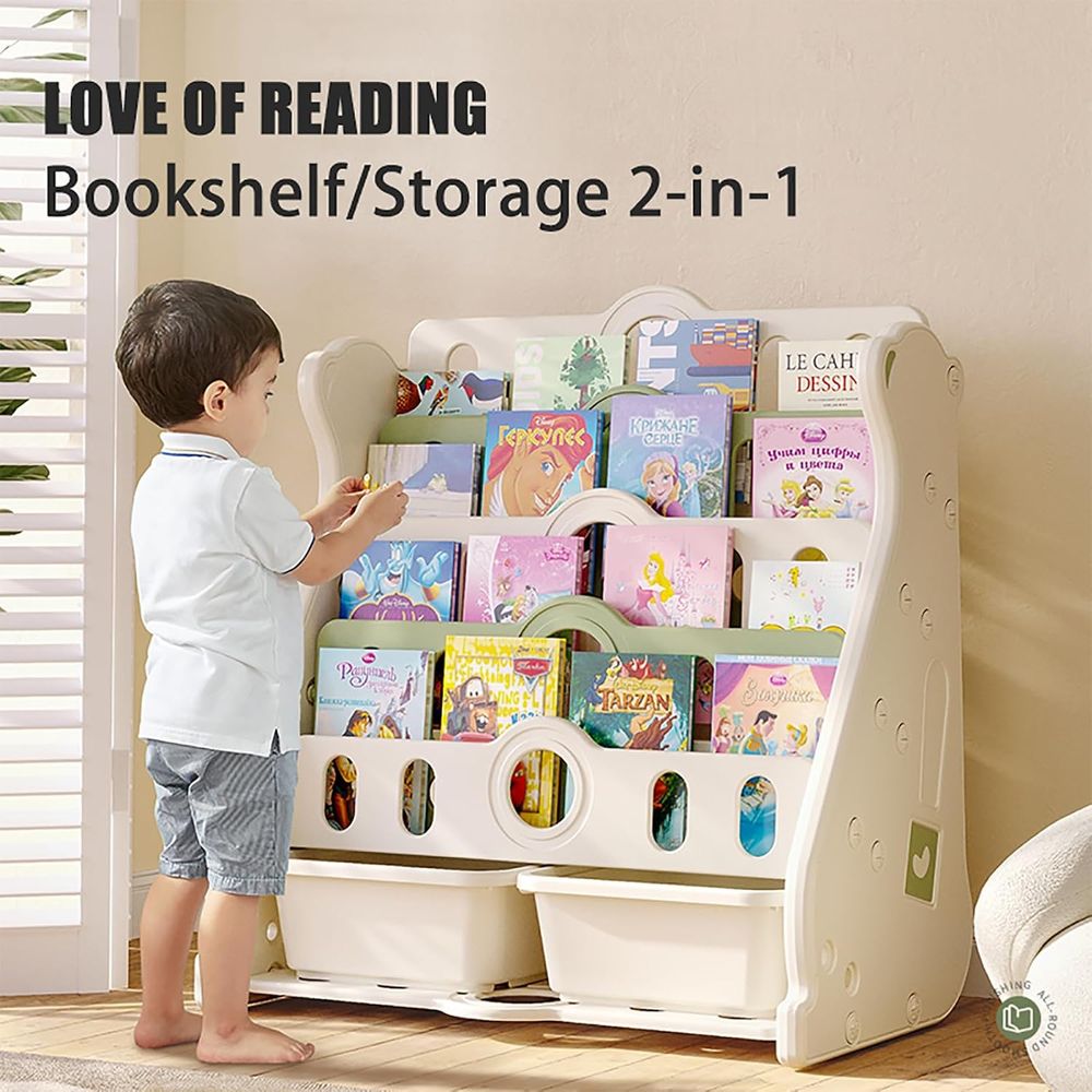Kids Bookshel and Toy Storage  - огляд і ціна Baby Nursery Green
