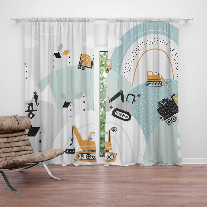 Baby Boy Nursery Curtains Rain - огляд і ціна Baby Nursery Blackout Curtains