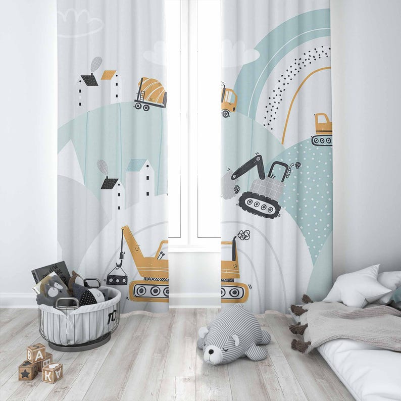 Baby Boy Nursery Curtains Rain - огляд і ціна Baby Nursery Blackout Curtains