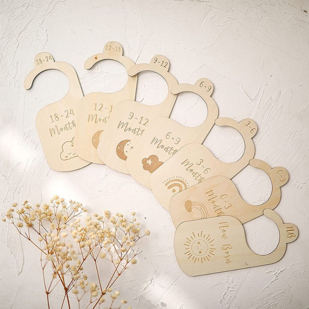 7/8Pcs Wood Baby Closet Divide - огляд і ціна Baby Nursery Wardrobe