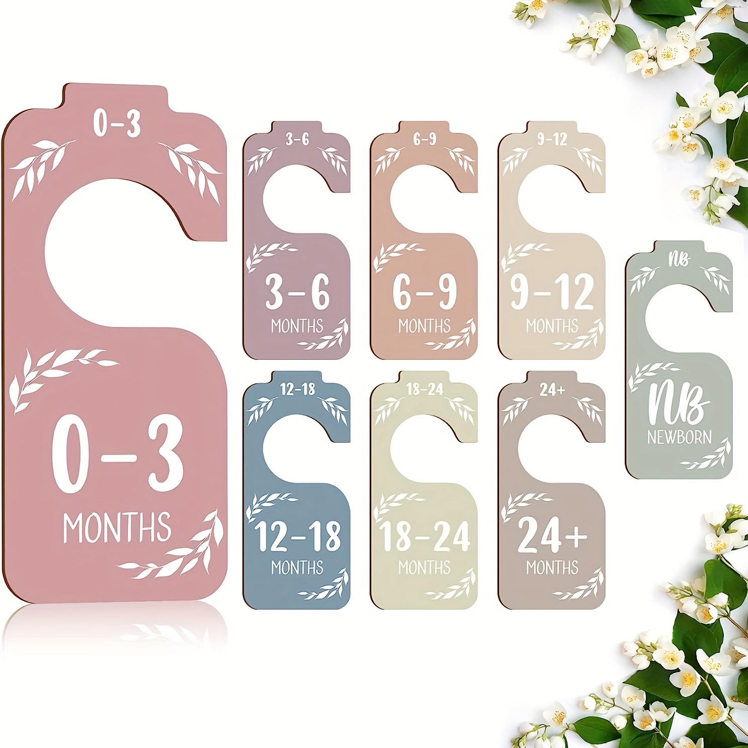8pcs Wooden Baby Closet Divide - огляд і ціна Baby Nursery Wardrobe