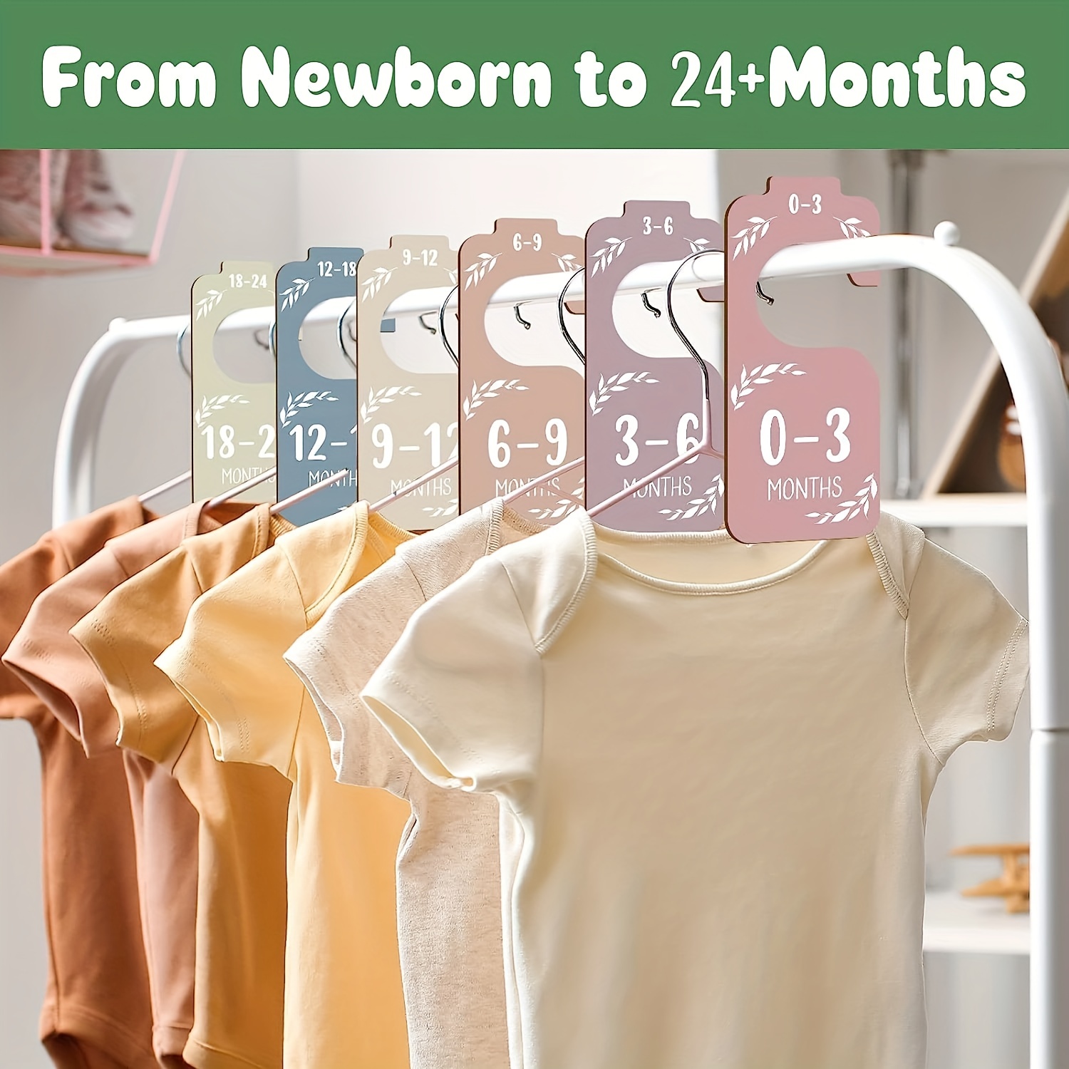 8pcs Wooden Baby Closet Divide - огляд і ціна Baby Nursery Wardrobe