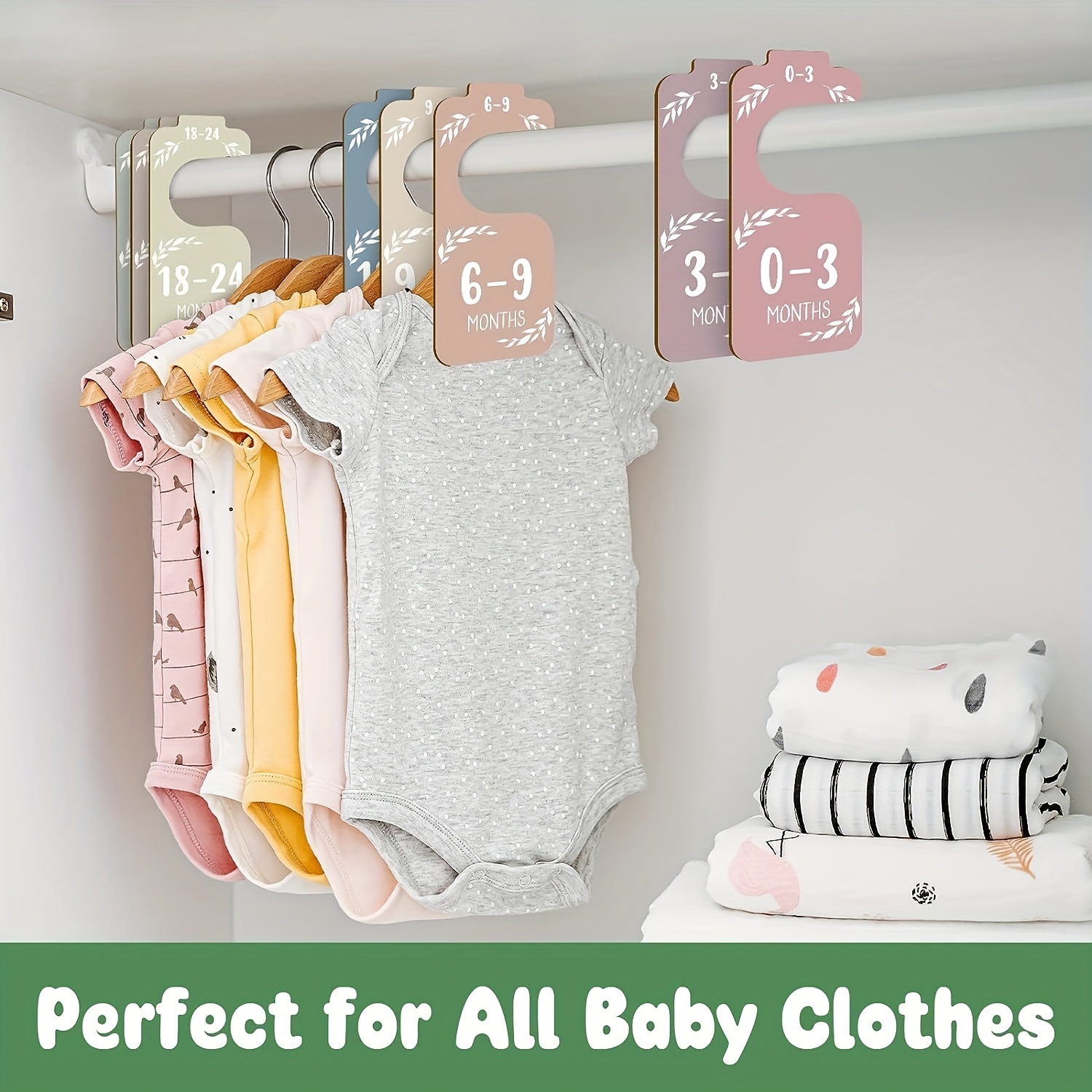 8pcs Wooden Baby Closet Divide - огляд і ціна Baby Nursery Wardrobe