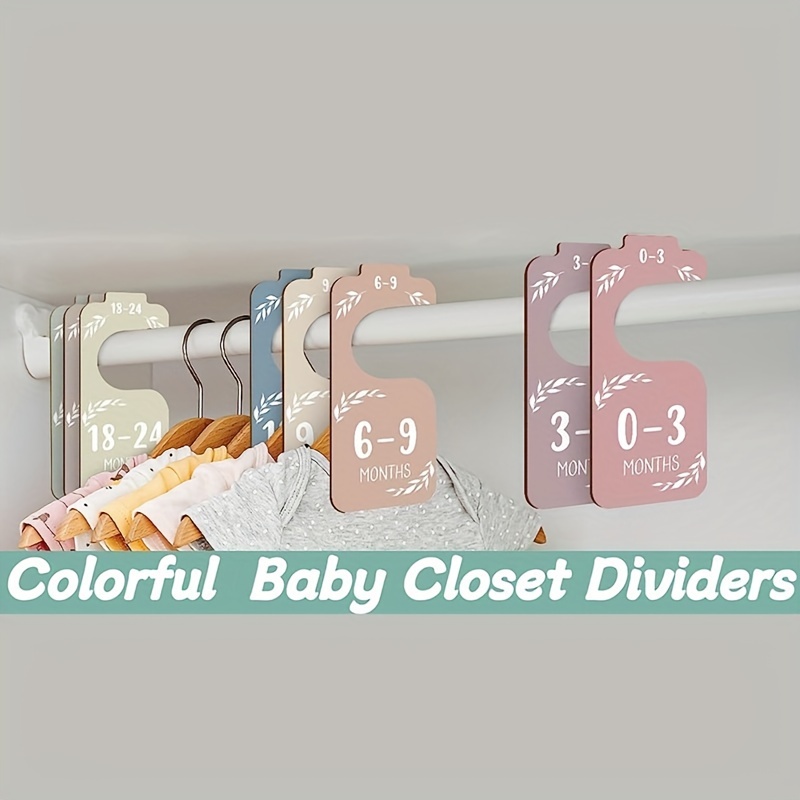 8pcs Wooden Baby Closet Divide - огляд і ціна Baby Nursery Wardrobe