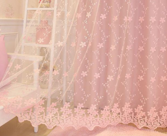 1PC Korean Pink Sheer Princess - огляд і ціна Baby Nursery Blackout Curtains