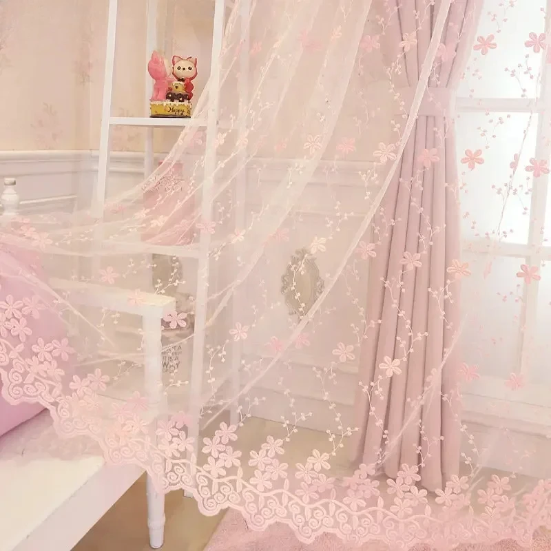 1PC Korean Pink Sheer Princess - огляд і ціна Baby Nursery Blackout Curtains