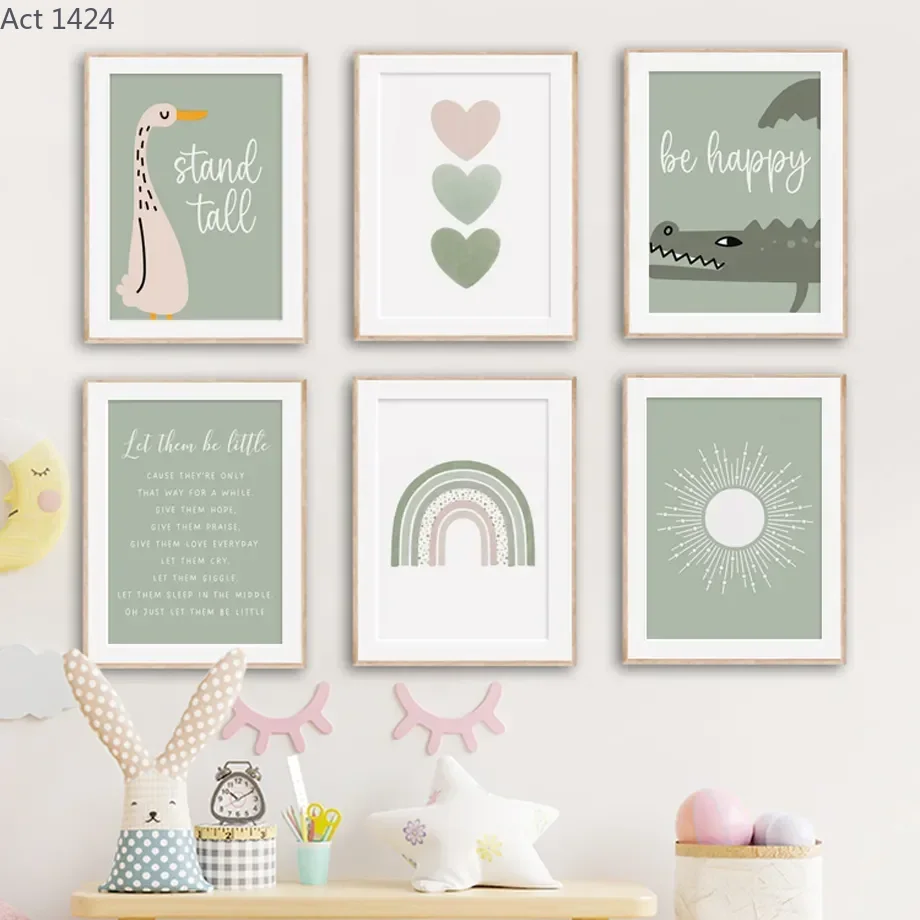 Light Green Cartoon Crocodile  - огляд і ціна Baby Nursery Green