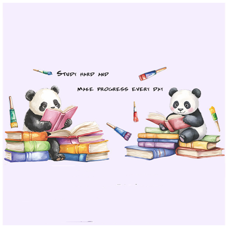 Study Read Cute Baby Panda 3D  - огляд і ціна Baby Nursery Murals