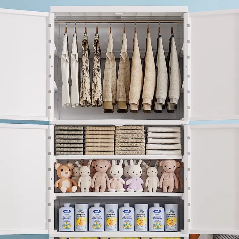 Cute Cartoon Kids Wardrobe Clo - огляд і ціна Baby Nursery Storage