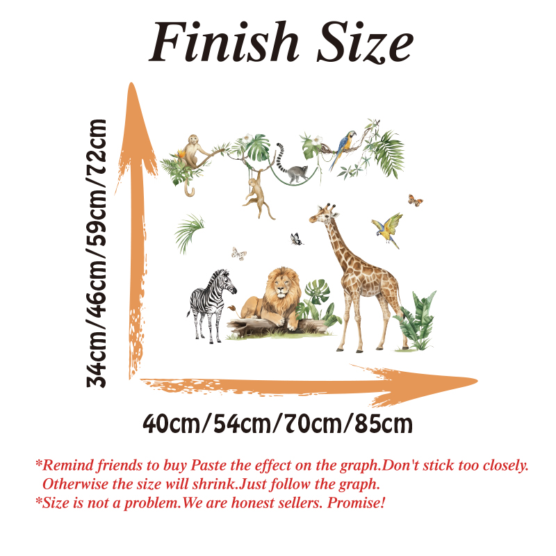 Large Jungle Animal Tropical L - огляд і ціна Baby Nursery Set Furniture