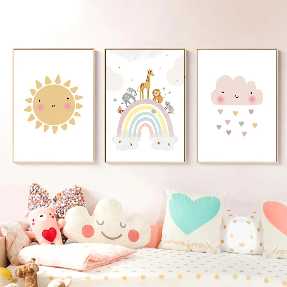 Giraffe Elephant Hot Balloon S - огляд і ціна Baby Nursery Prints