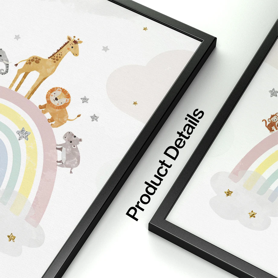 Giraffe Elephant Hot Balloon S - огляд і ціна Baby Nursery Prints