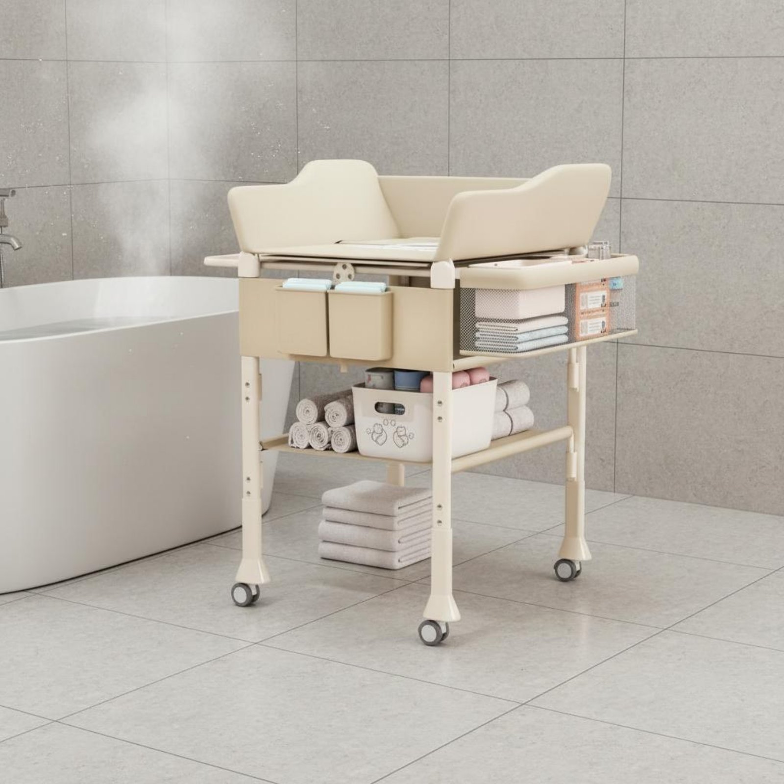 Baby Bath Changing Table Combo - огляд і ціна Baby Nursery Furniture