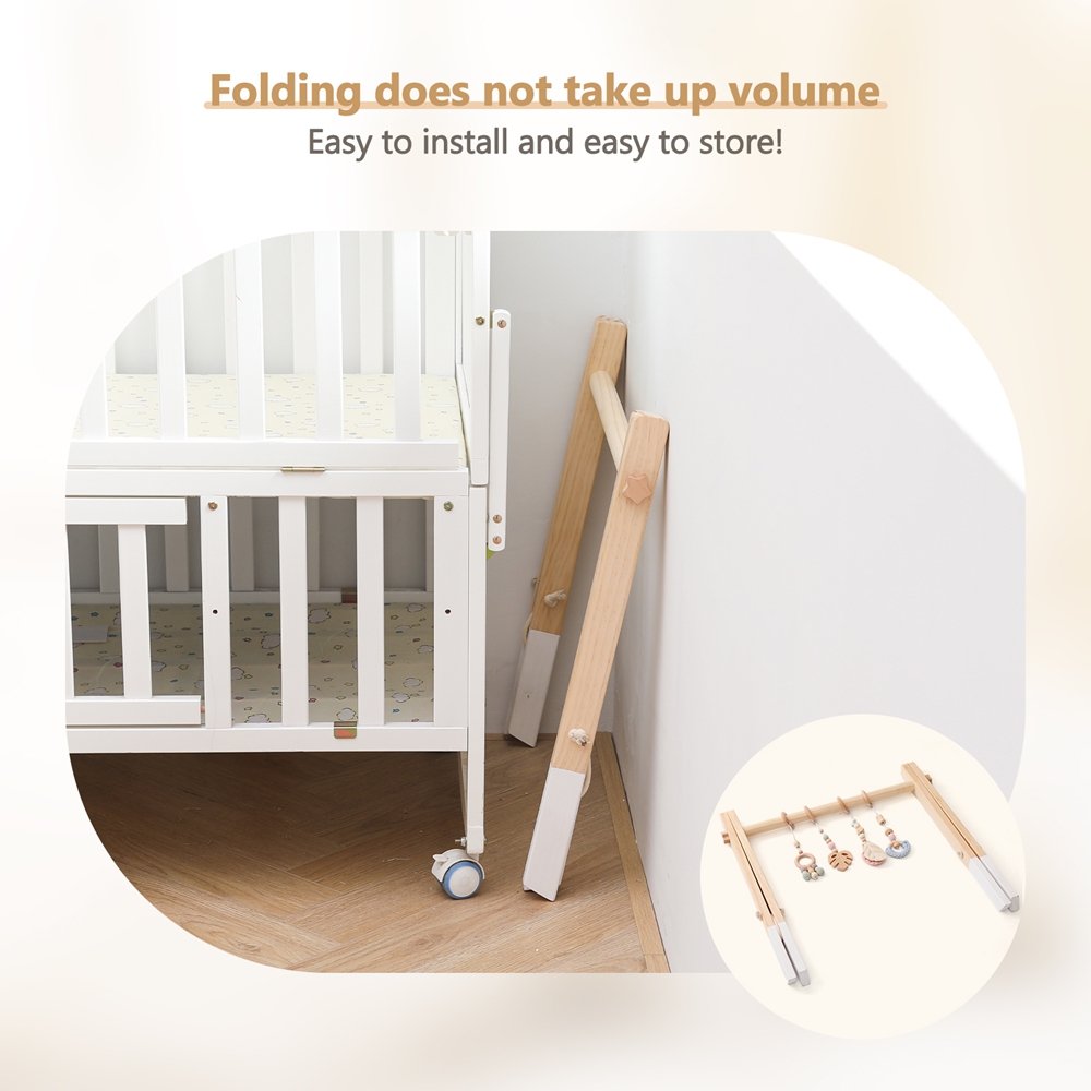 Wooden Workout Rack Toys Play  - огляд і ціна Baby Nursery Shelves
