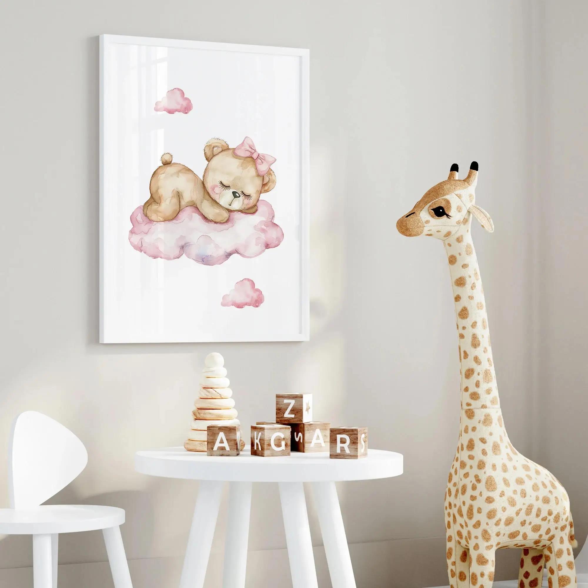 Pink Dream Bear Carousel Tent  - огляд і ціна Baby Nursery Prints