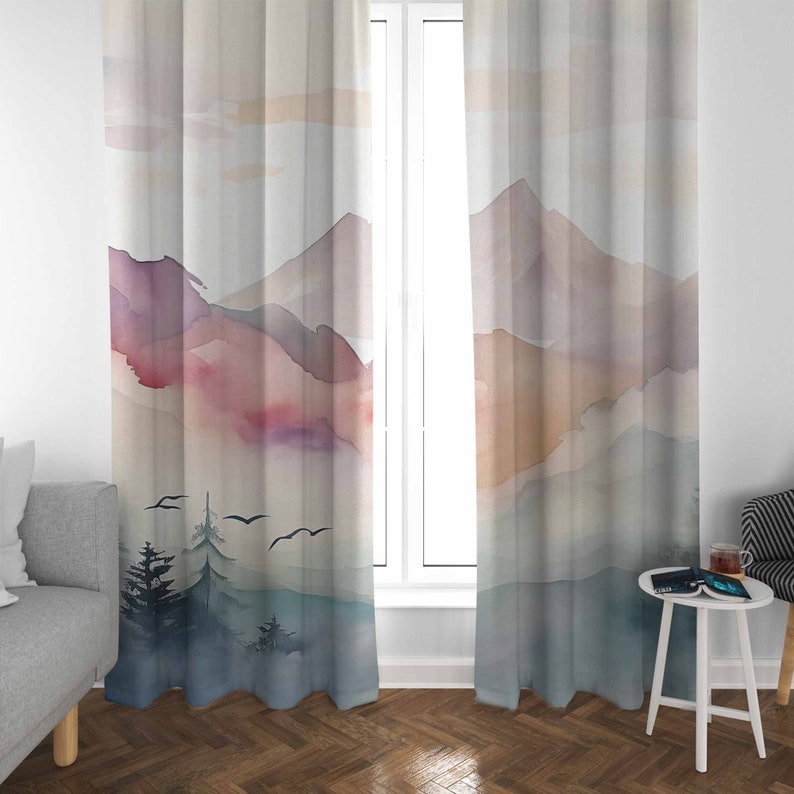 Mountain Forest Nursery Curtai - огляд і ціна Baby Nursery Blackout Curtains