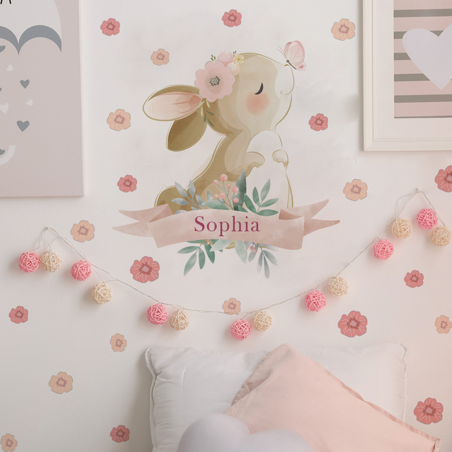 Custom Names Cute Pink Bunny P - огляд і ціна Baby Nursery Set Furniture