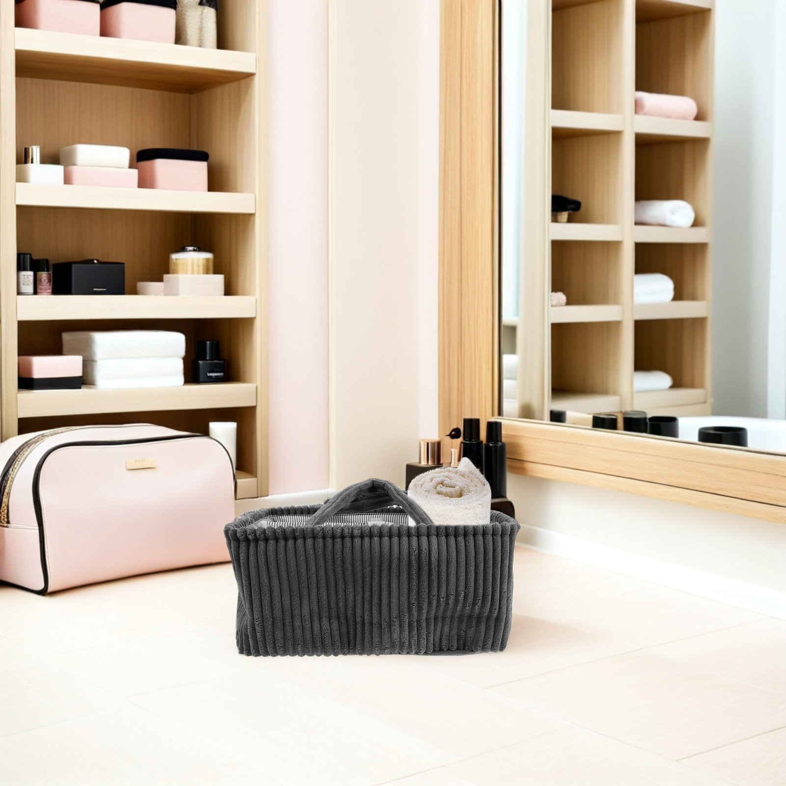 Corduroy Diaper Caddy Storage  - огляд і ціна Storage Basket Fabric