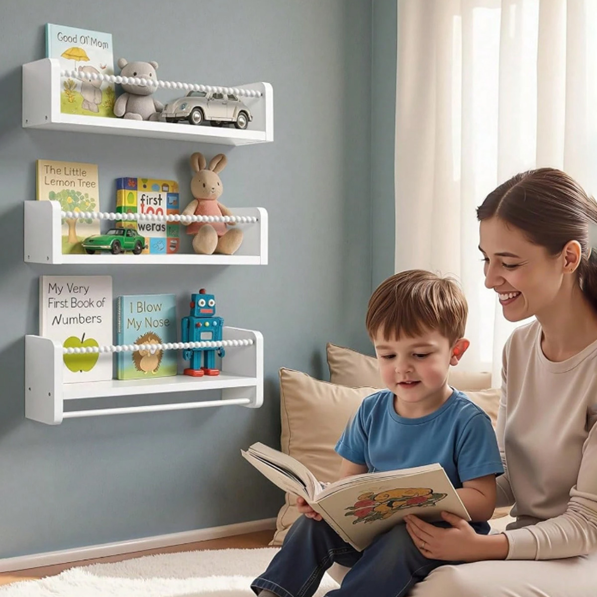 Nursery Book Shelves ,15.7 Inc - огляд і ціна Baby Nursery Shelves