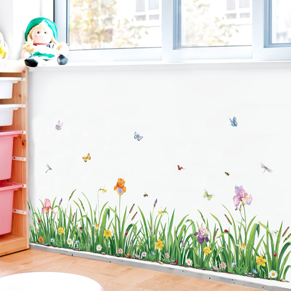 Green Grass Flowers Borader Wa - огляд і ціна Baby Nursery Green