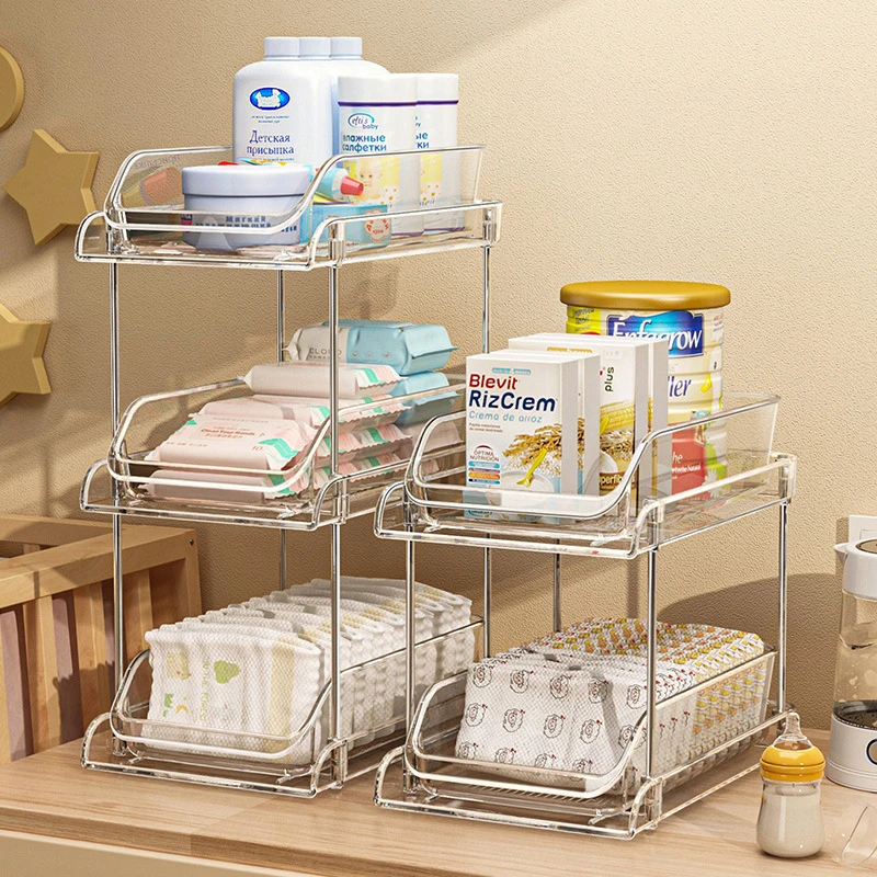 2 Tier Clear Multi-layer Baby  - огляд і ціна Baby Nursery Storage