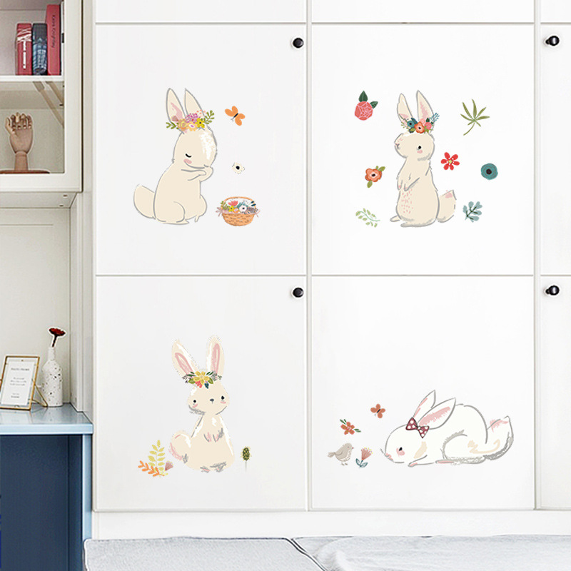 Cartoon Bunny Wall Stickers Ki - огляд і ціна Baby Nursery Murals