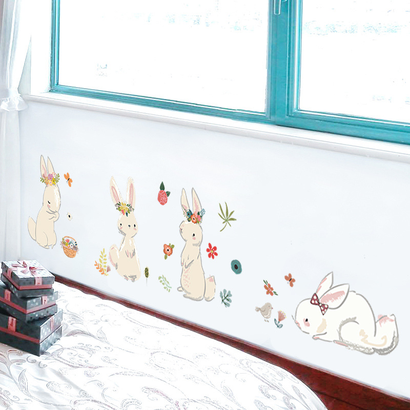 Cartoon Bunny Wall Stickers Ki - огляд і ціна Baby Nursery Murals