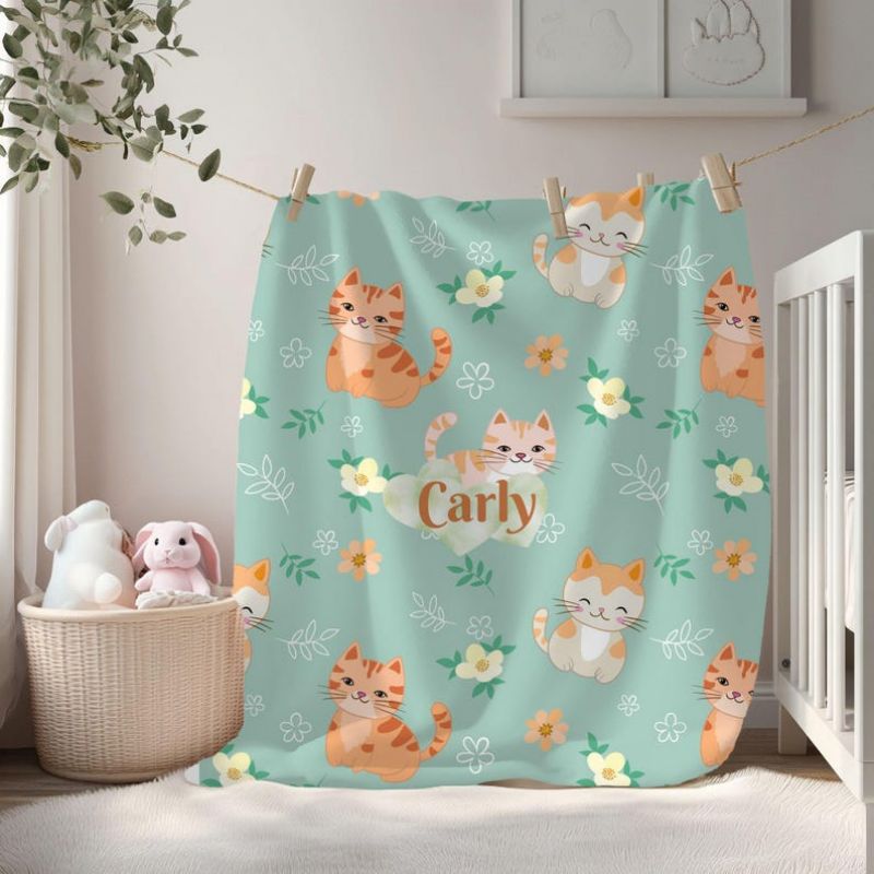 VIKAMA Mint Green Cat Print Fl - огляд і ціна Baby Nursery Green