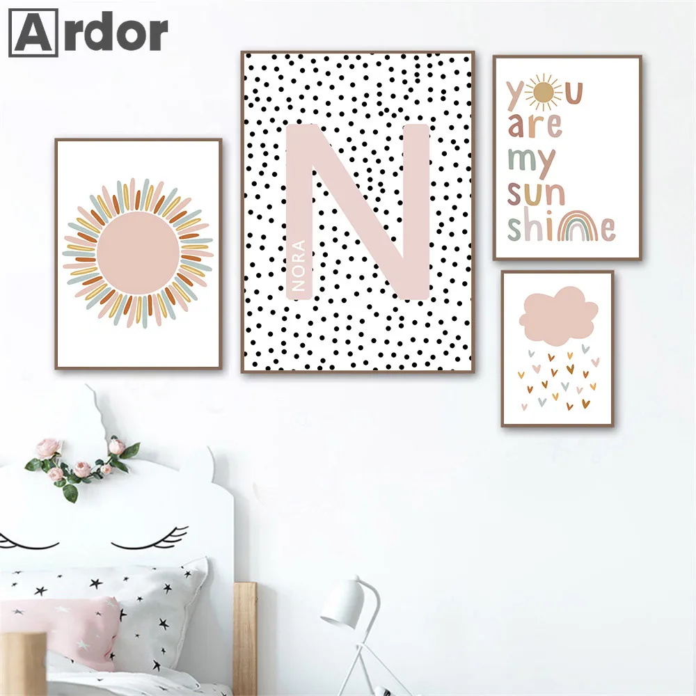 Custom Name Posters Baby Nurse - огляд і ціна Baby Nursery You Are My Sunshine