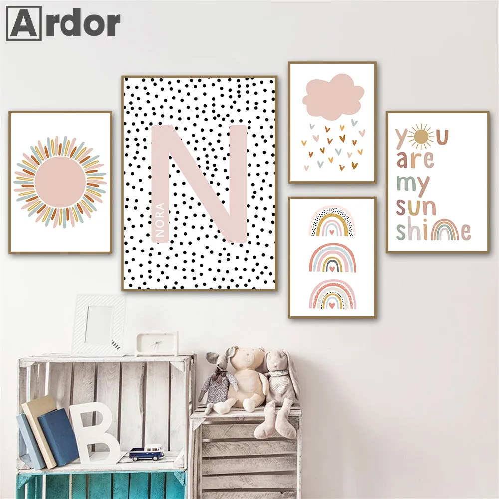 Custom Name Posters Baby Nurse - огляд і ціна Baby Nursery You Are My Sunshine