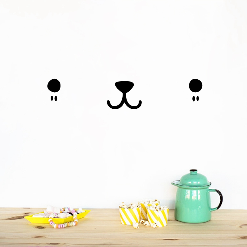 Cute Kawaii Face Wall Art Deca - огляд і ціна Baby Nursery Set Furniture