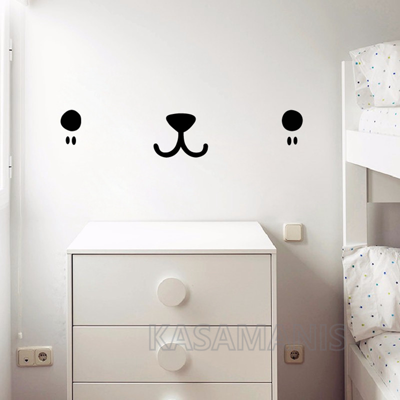 Cute Kawaii Face Wall Art Deca - огляд і ціна Baby Nursery Set Furniture