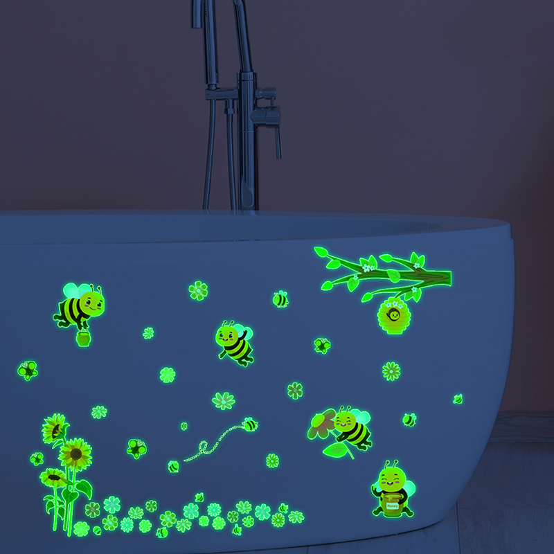 Green Luminous Bee Flower Wall - огляд і ціна Baby Nursery Green